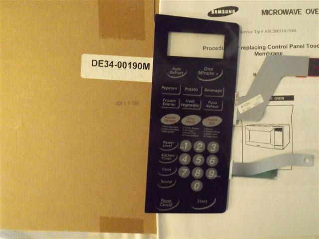 MAYTAG/SAMSUNG MICROWAVE DE34-00190M Touch Pad Membrane NEW IN BOX MAYTAG/SAMSUNG MICROWAVE DE34-00190M Touch Pad Membrane NEW IN BOX